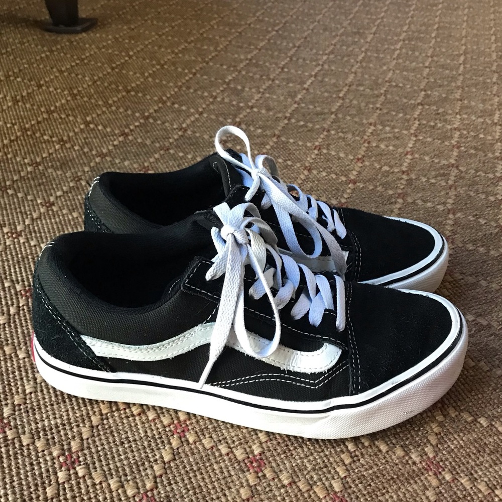 Black old skool Vans